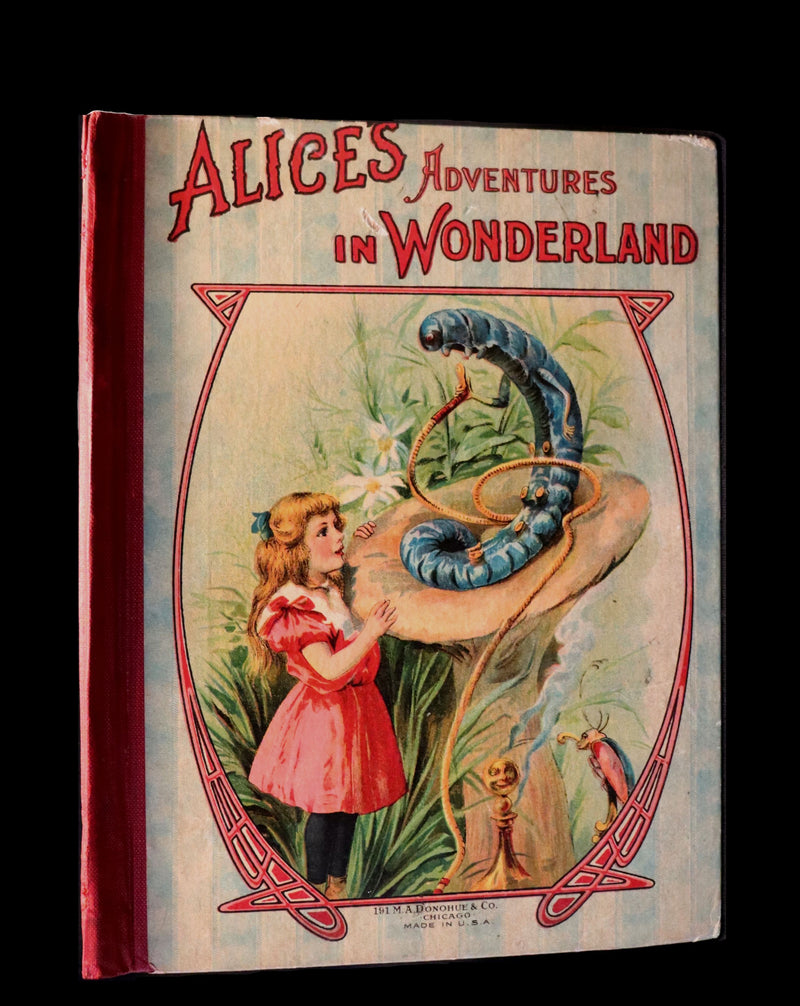 1900 Rare Book - Alice's Adventures in Wonderland by Lewis Carroll published by Donohue.