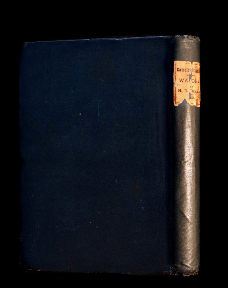 1886 Rare FIRST BRITISH EDITION - WALDEN by Henry David Thoreau.