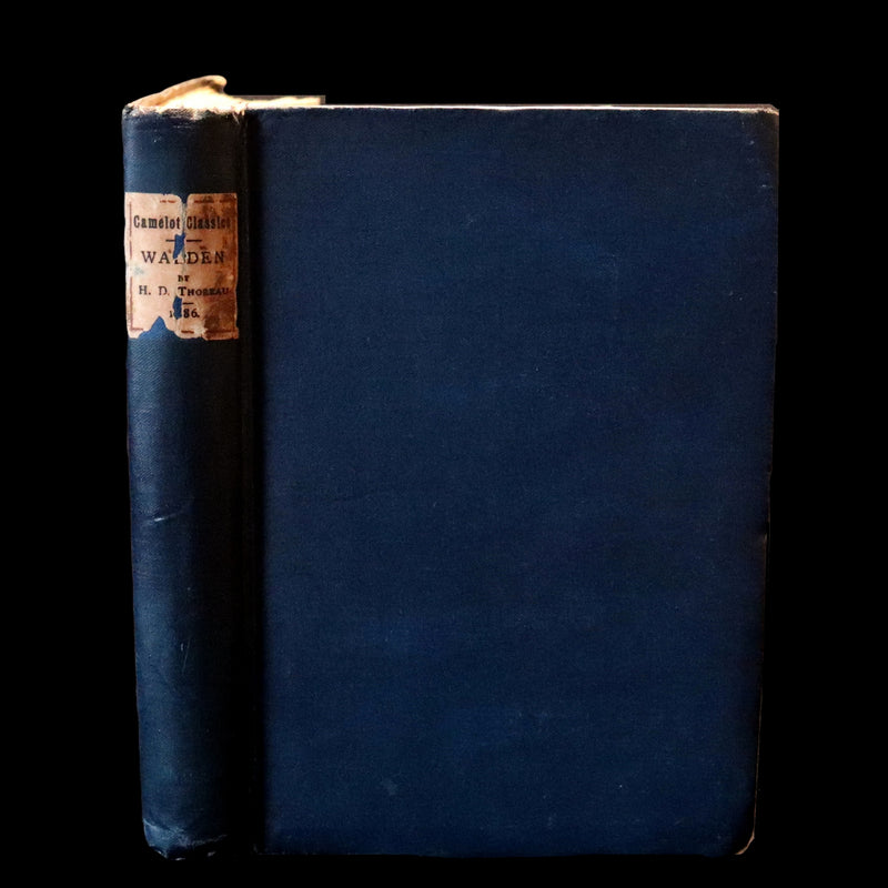 1886 Rare FIRST BRITISH EDITION - WALDEN by Henry David Thoreau.