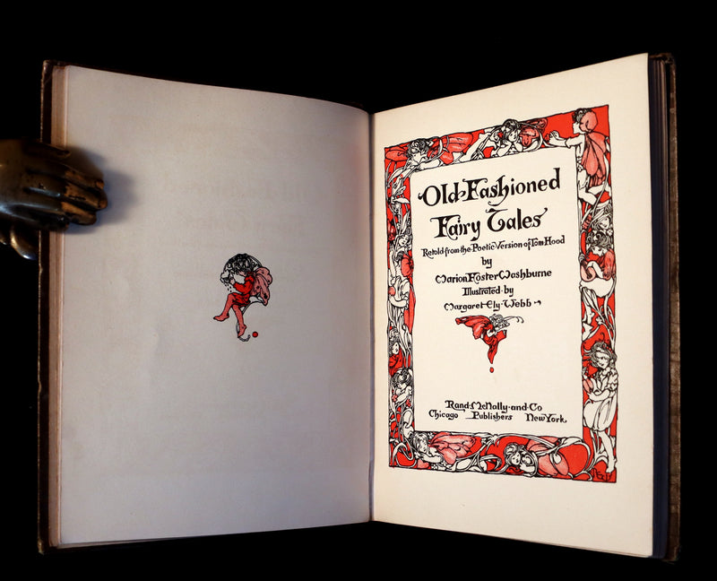 1909 Scarce First Edition - Old Fashioned Fairy Tales illustrated by Margaret Ely Webb.