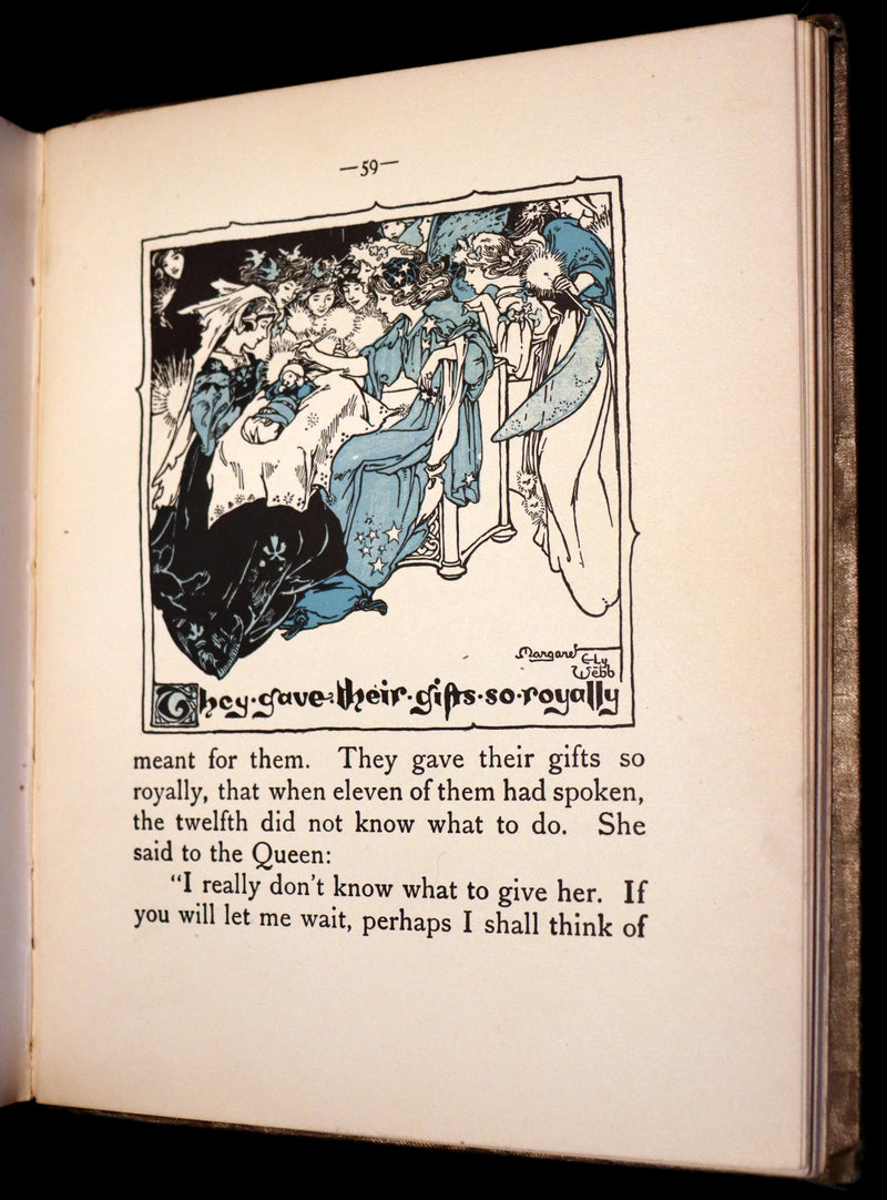 1909 Scarce First Edition - Old Fashioned Fairy Tales illustrated by Margaret Ely Webb.