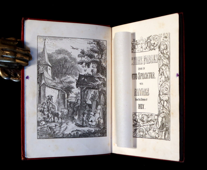 1858 Scarce First Edition - Picture Fables Drawn by Otto Speckter.