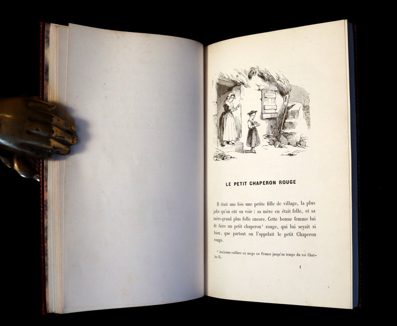 1900 Rare illustrated French Book ~ Contes des Fees -  Fairy Tales by Perrault published by Bedelet.