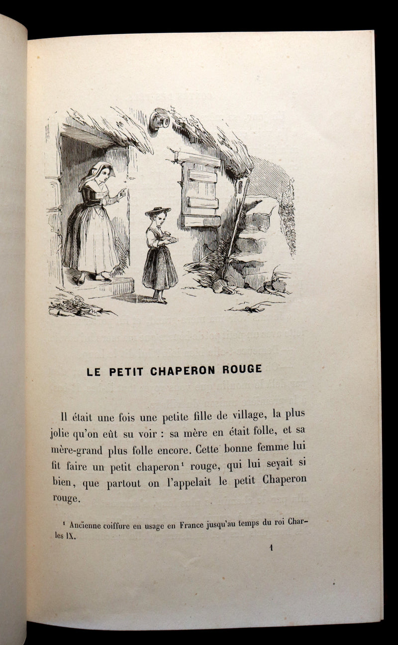 1900 Rare illustrated French Book ~ Contes des Fees -  Fairy Tales by Perrault published by Bedelet.