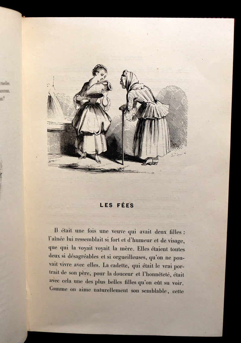 1900 Rare illustrated French Book ~ Contes des Fees -  Fairy Tales by Perrault published by Bedelet.