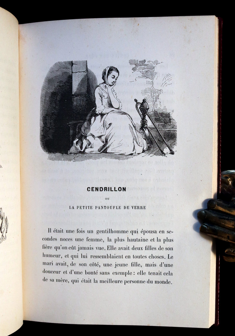 1900 Rare illustrated French Book ~ Contes des Fees -  Fairy Tales by Perrault published by Bedelet.
