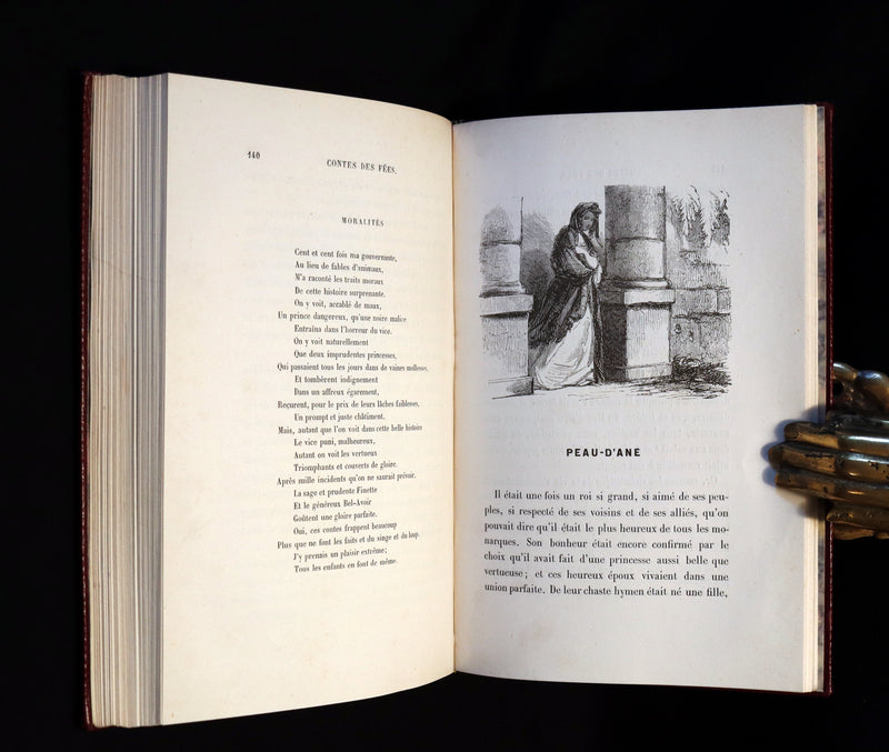 1900 Rare illustrated French Book ~ Contes des Fees -  Fairy Tales by Perrault published by Bedelet.
