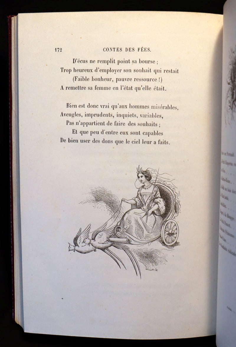1900 Rare illustrated French Book ~ Contes des Fees -  Fairy Tales by Perrault published by Bedelet.