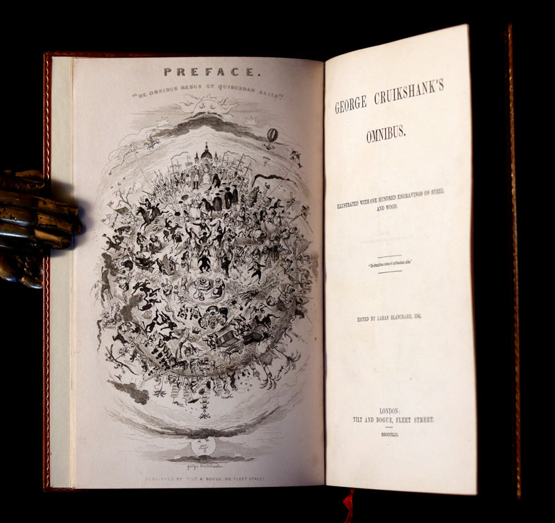 1842 First Edition bound by Root & Son - George Cruikshank's Omnibus.