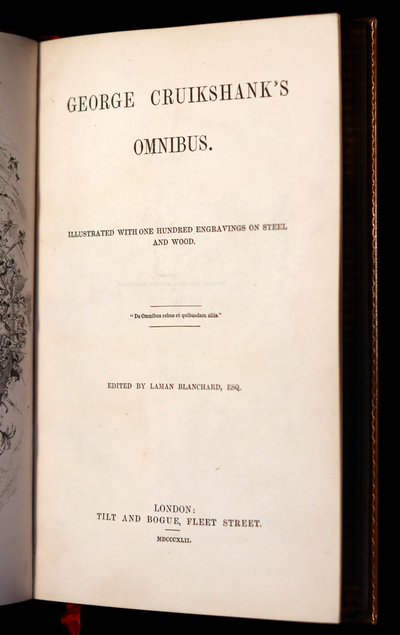 1842 First Edition bound by Root & Son - George Cruikshank's Omnibus.