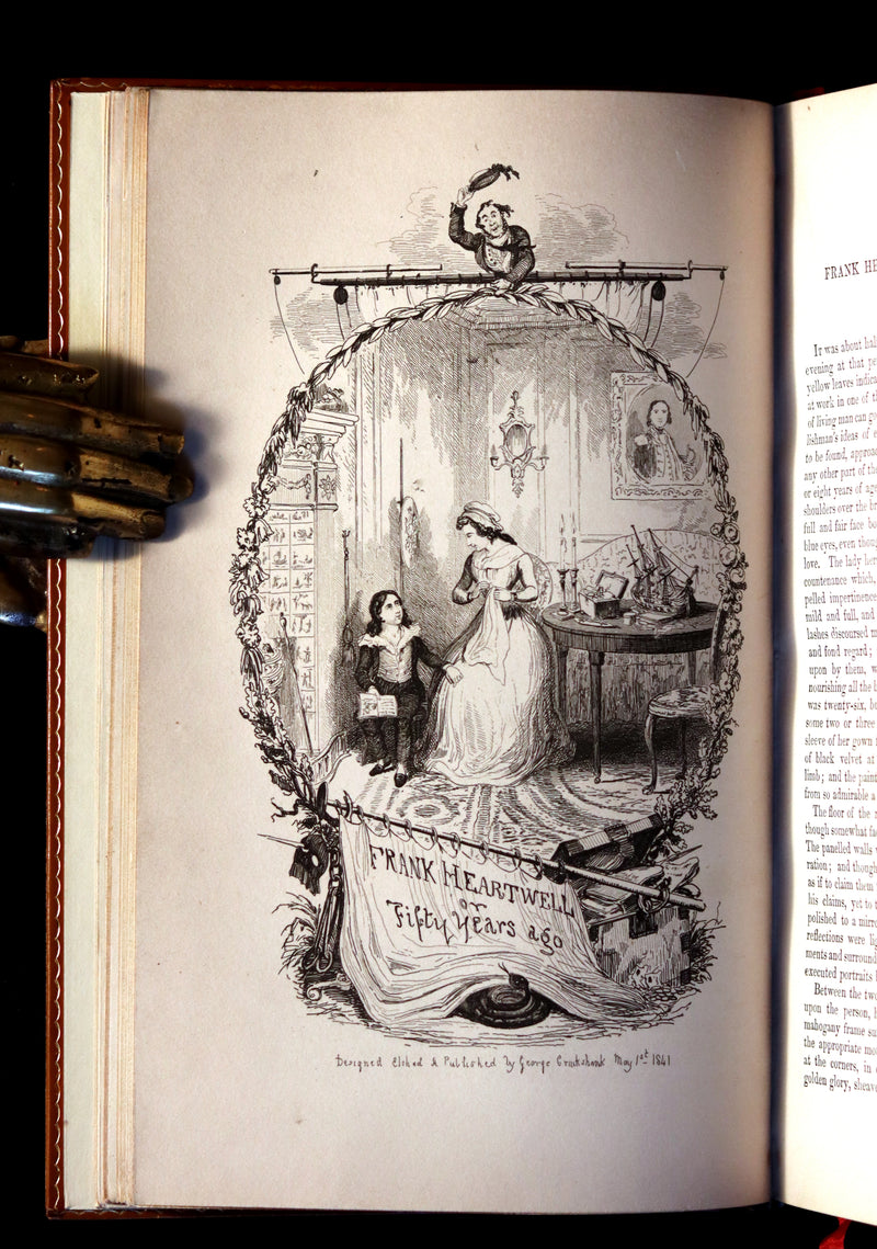 1842 First Edition bound by Root & Son - George Cruikshank's Omnibus.