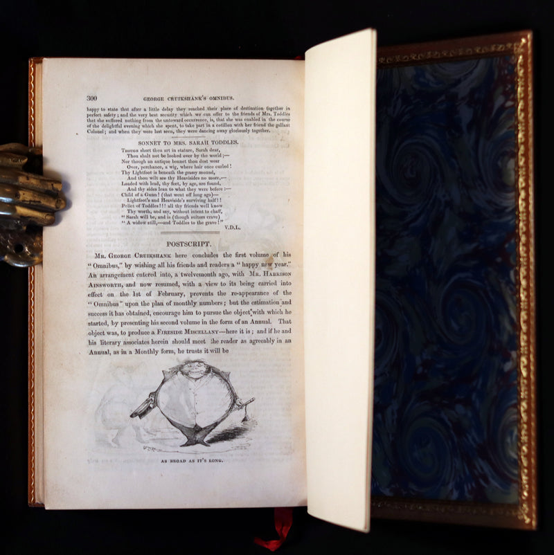 1842 First Edition bound by Root & Son - George Cruikshank's Omnibus.