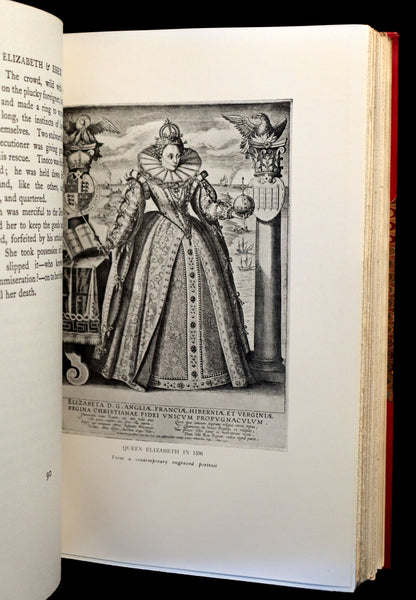 1929 Rare Book - ELIZABETH I (Queen of England) And ESSEX : A Tragic History by Lytton Strachey bound by Sangorski & Sutcliffe.
