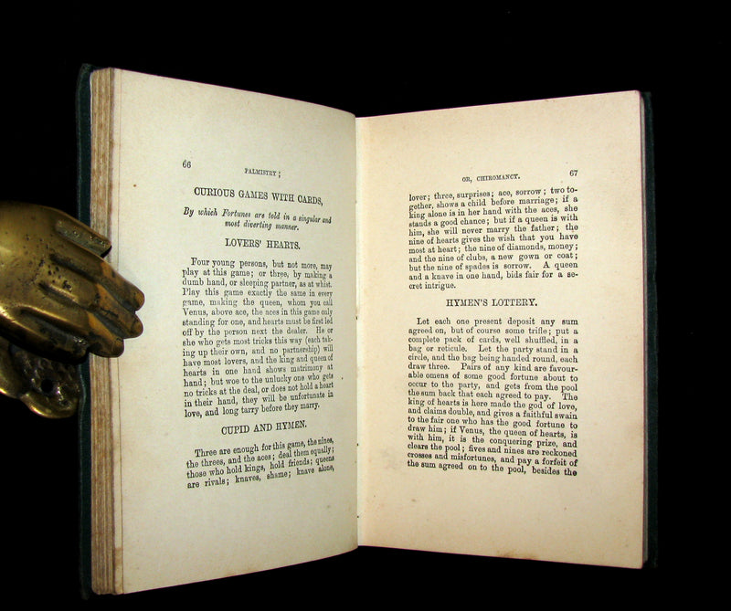 1880 Scarce Book - Up-to-Date PALMISTRY, Physiognomy and Fortune-telling by Noses.
