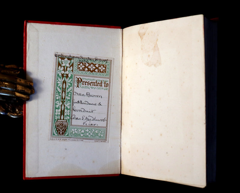 1899 Rare Victorian Book - JULES VERNE - Five Weeks in a Balloon Illustrated by Riou.