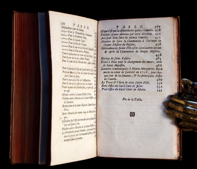 1753 Scarce French Book - The Perfect Worshiper of the Sacred Heart of Jesus by Gabriel-Francois Nicollet. First Edition.