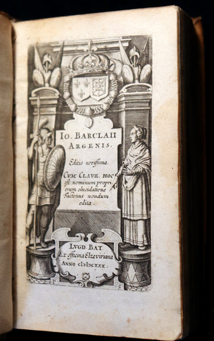 1630 Rare Latin Vellum Book - Scottish writer John Barclay - ARGENIS - published by Elzevir.