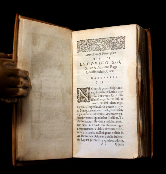 1630 Rare Latin Vellum Book - Scottish writer John Barclay - ARGENIS - published by Elzevir.