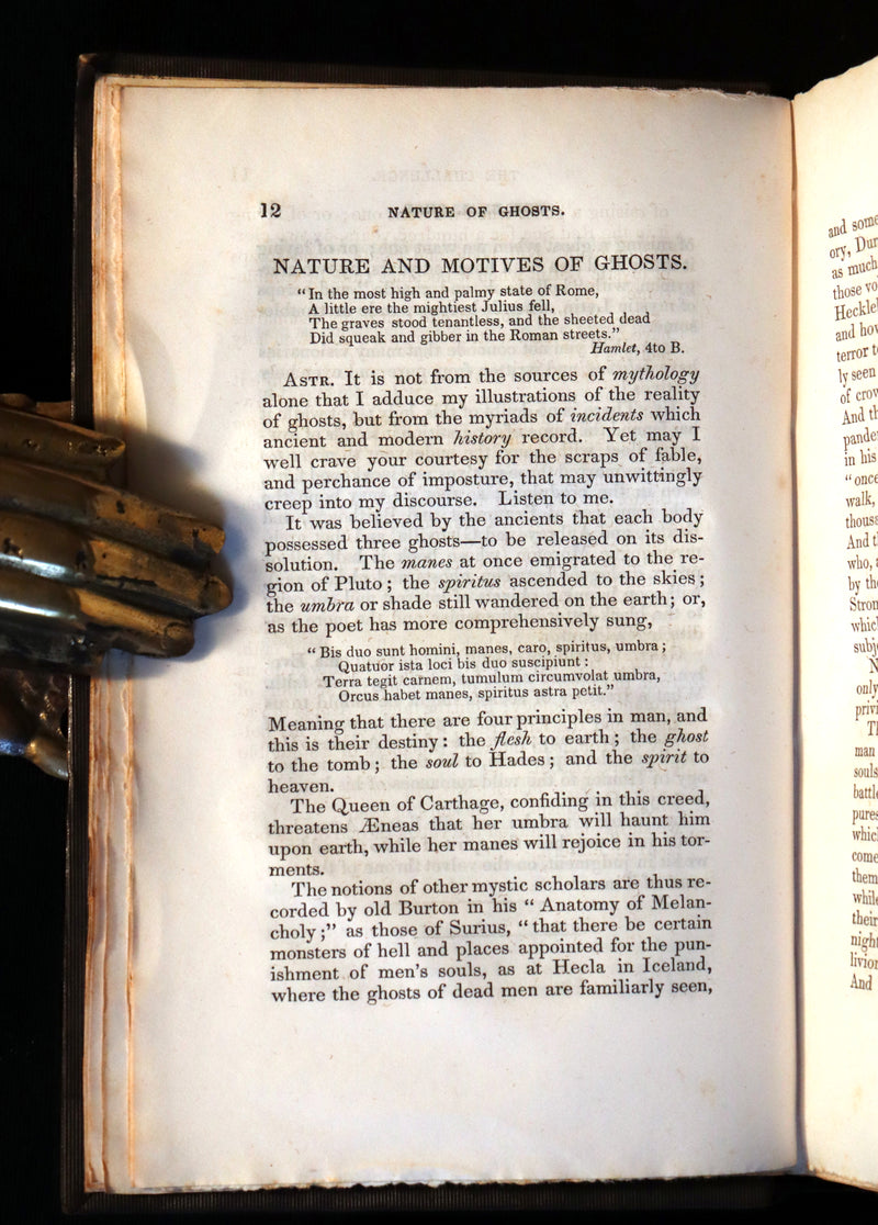 1845 Rare Victorian Book - THE PHILOSOPHY OF MYSTERY: or Ghosts, Fairy Mythology, Spectres, Demonology, ...