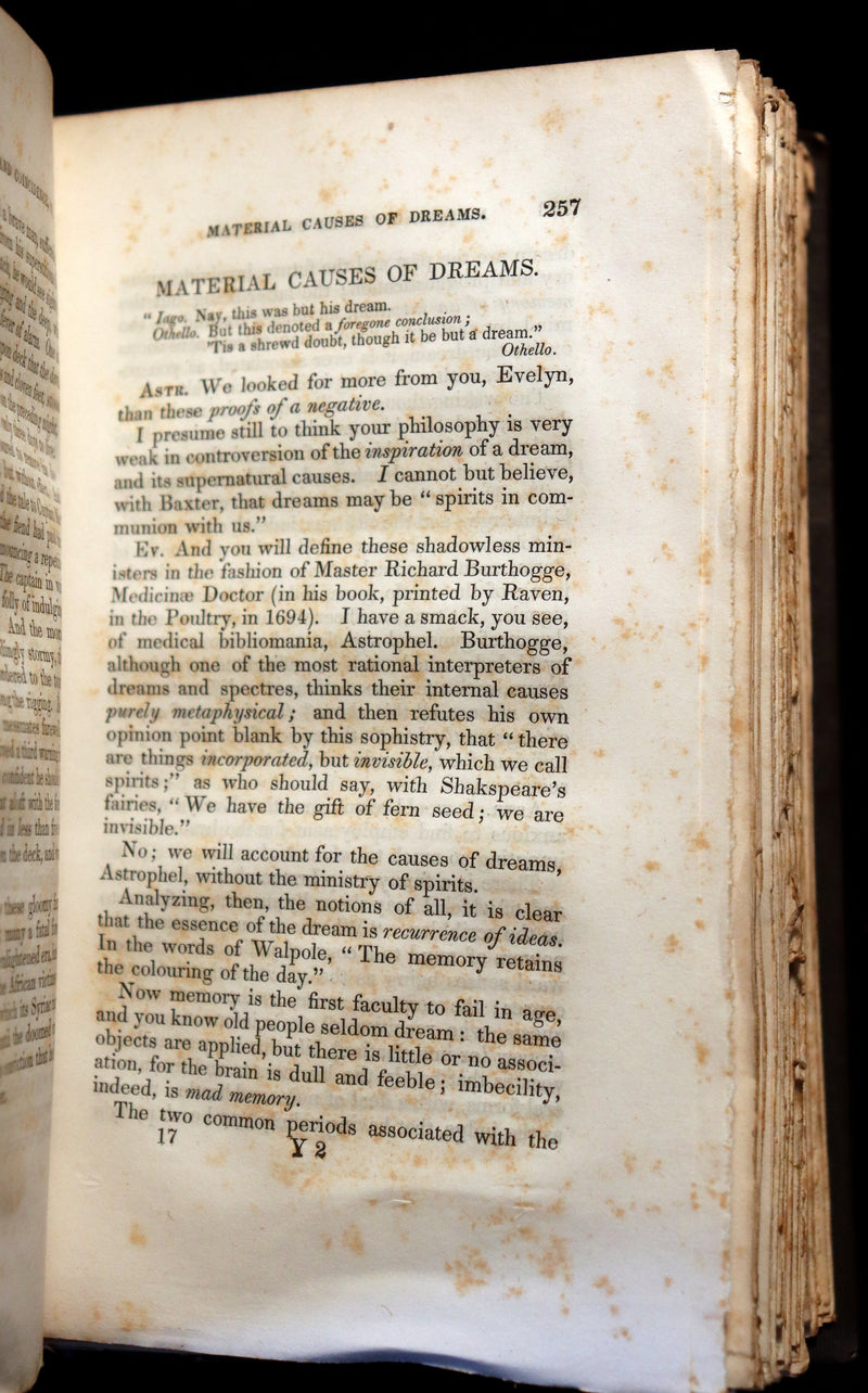 1845 Rare Victorian Book - THE PHILOSOPHY OF MYSTERY: or Ghosts, Fairy Mythology, Spectres, Demonology, ...