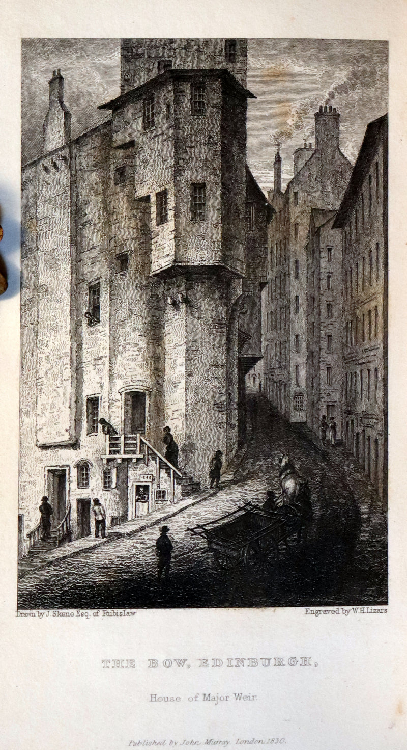 1830 1stED Book - bound by The Hampstead Bindery - Letters on Demonology & Witchcraft color illustrated by Cruikshank.