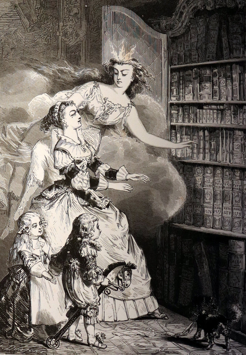 1865 Rare French Fairy Tales Book ~ The Tales of Perrault continued by Timothee Trimm.