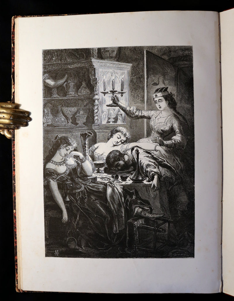 1865 Rare French Fairy Tales Book ~ The Tales of Perrault continued by Timothee Trimm.