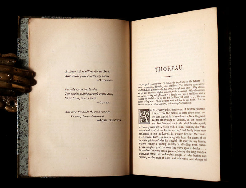 1886 Scarce Victorian Book - WALDEN or Life in the Woods by Henry David Thoreau.