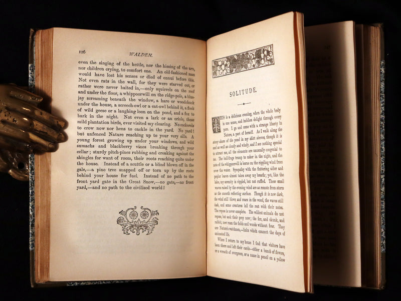 1886 Scarce Victorian Book - WALDEN or Life in the Woods by Henry David Thoreau.