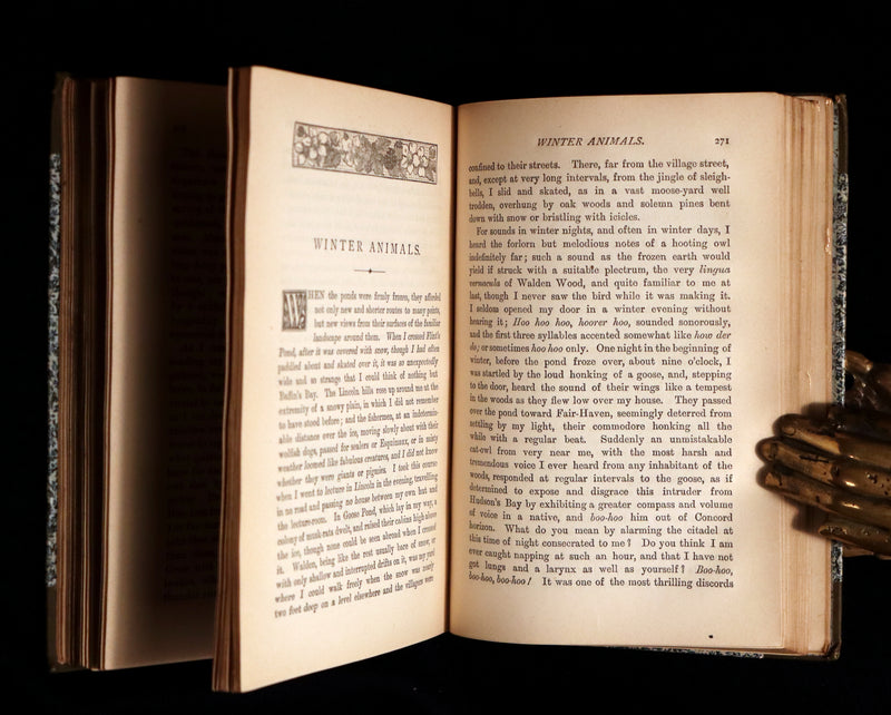 1886 Scarce Victorian Book - WALDEN or Life in the Woods by Henry David Thoreau.