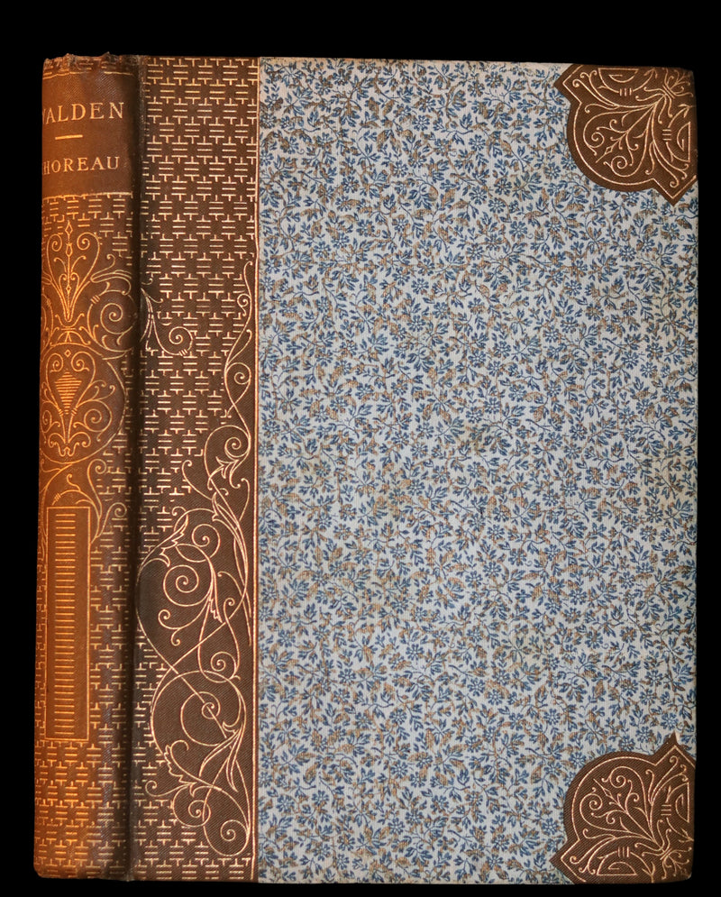 1886 Scarce Victorian Book - WALDEN or Life in the Woods by Henry David Thoreau.