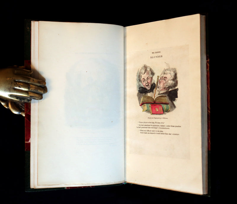 1832 Beautiful Tout Binding - The NEW BATH GUIDE, COLOR Illustrated by Cruikshank.