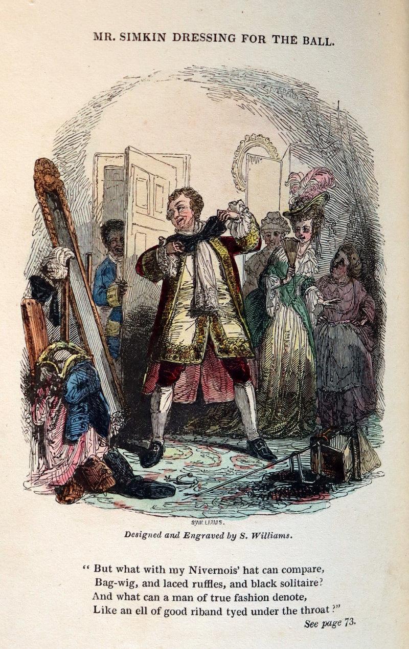 1832 Beautiful Tout Binding - The NEW BATH GUIDE, COLOR Illustrated by Cruikshank.