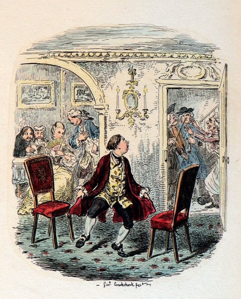 1832 Beautiful Tout Binding - The NEW BATH GUIDE, COLOR Illustrated by Cruikshank.