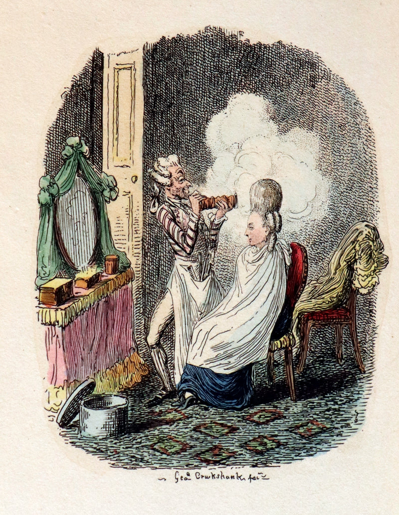 1832 Beautiful Tout Binding - The NEW BATH GUIDE, COLOR Illustrated by Cruikshank.