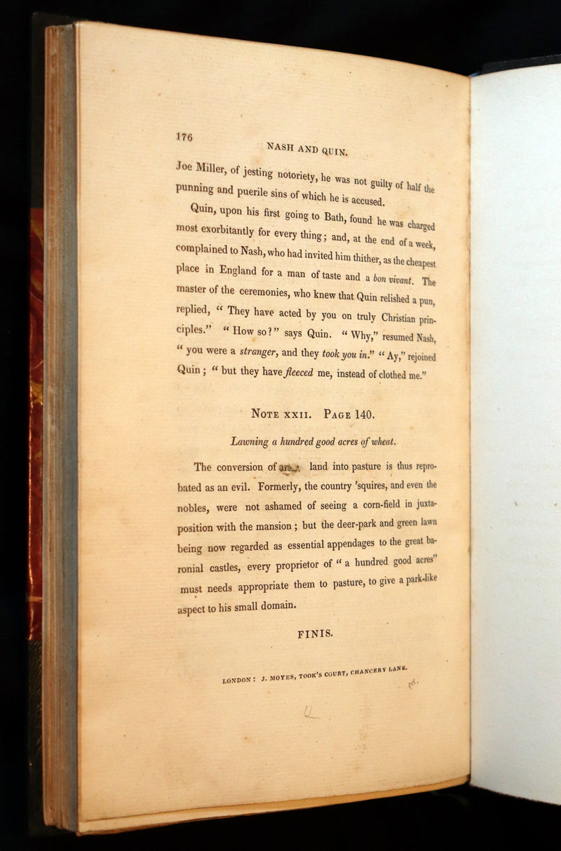 1832 Beautiful Tout Binding - The NEW BATH GUIDE, COLOR Illustrated by Cruikshank.