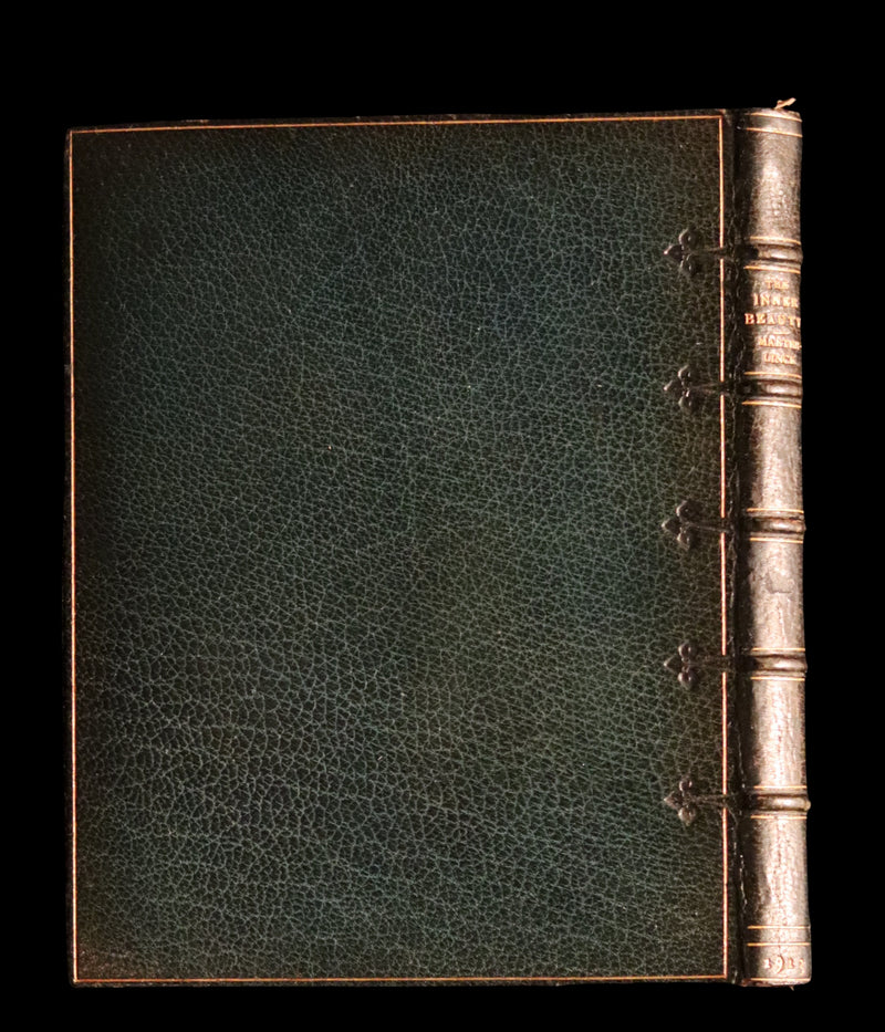 1913 Rare Illustrated Edition bound by Sangorski - The INNER BEAUTY - Spiritual essays by Maurice Maeterlinck.