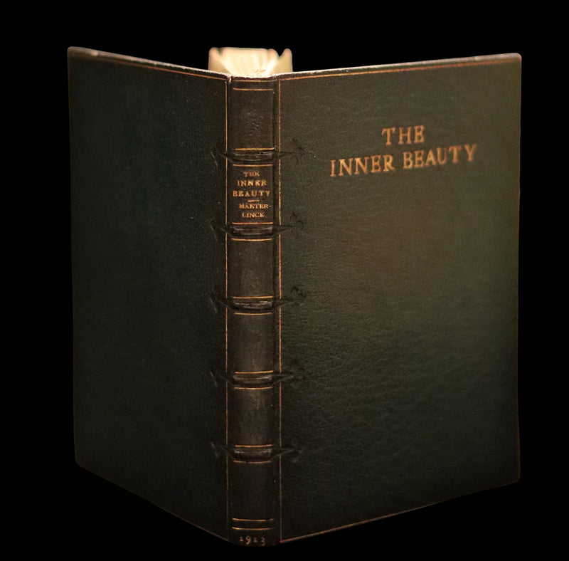 1913 Rare Illustrated Edition bound by Sangorski - The INNER BEAUTY - Spiritual essays by Maurice Maeterlinck.