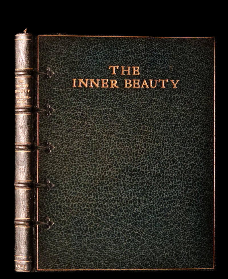1913 Rare Illustrated Edition bound by Sangorski - The INNER BEAUTY - Spiritual essays by Maurice Maeterlinck.