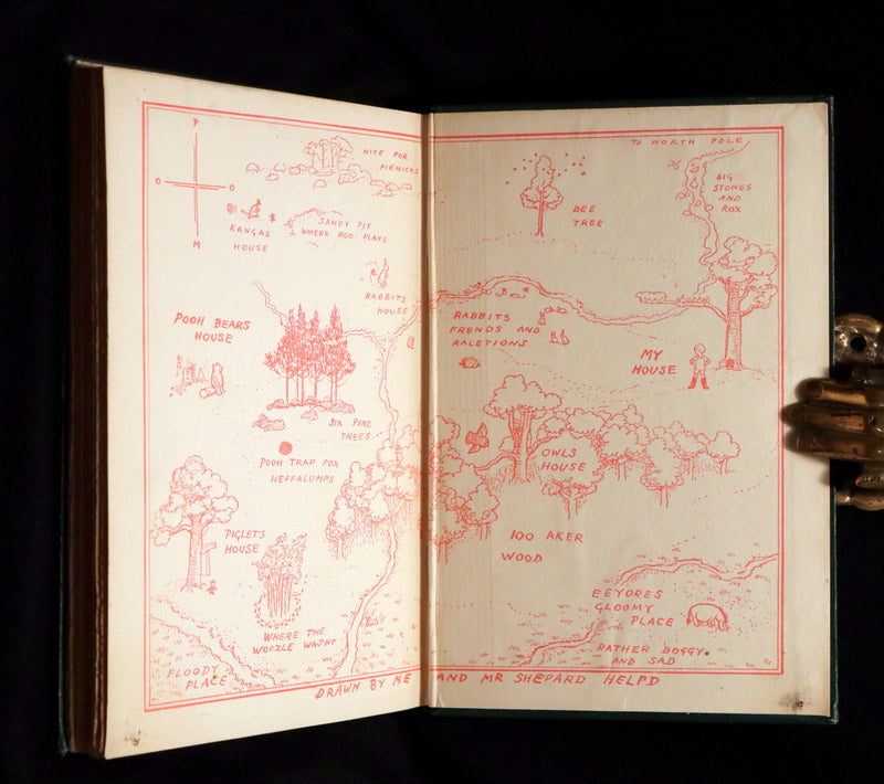 1926 Nice First Edition - A. A. Milne - WINNIE-THE-POOH Illustrated by Ernest H. Shepard.