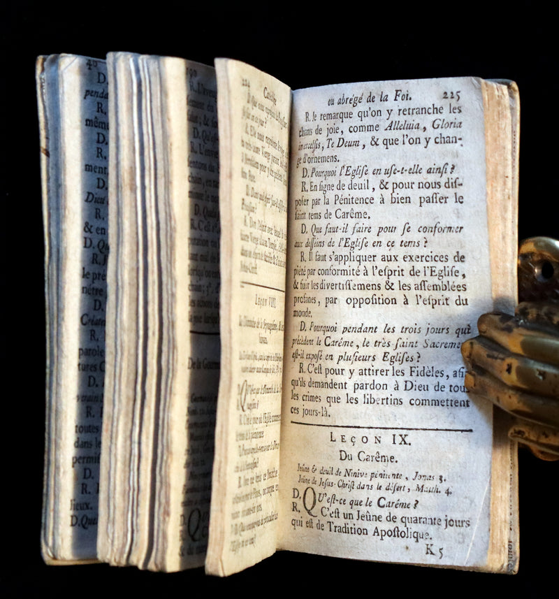 1790 Scarce French Book ~ The Bayeux Catechism or Compendium of Christian Doctrine.