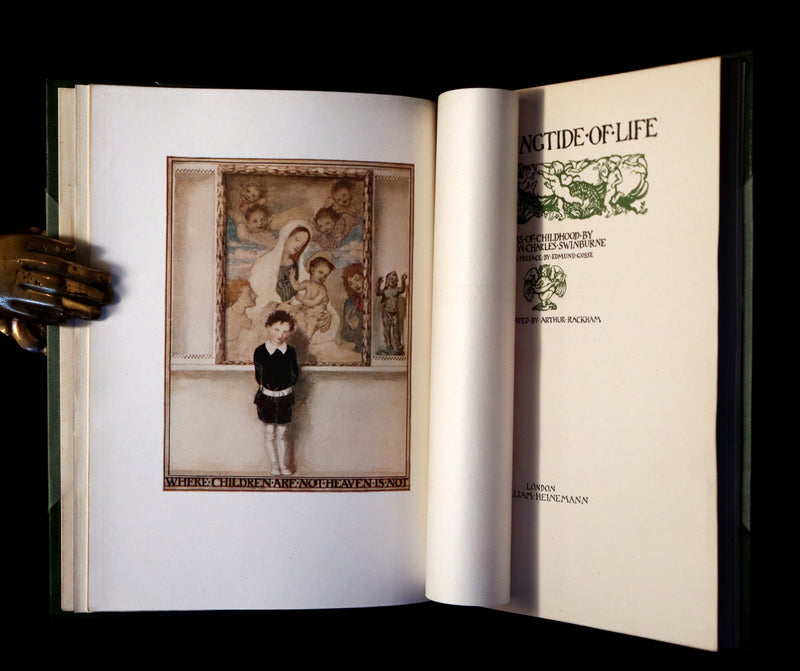 1918 Rare 1stED Book - The Springtide of Life by Swinburne illustrated by Arthur Rackham.