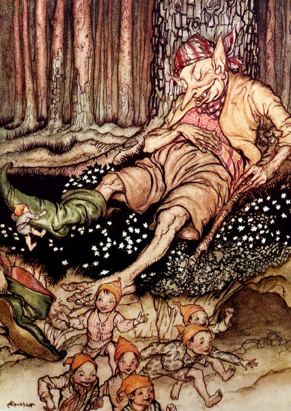 1933 Rare First Edition - The Arthur RACKHAM Fairy Book. Color Illustrated.