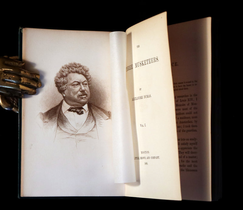 1889 Rare Book set - The Three Musketeers by Alexandre Dumas.
