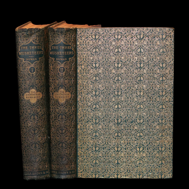 1889 Rare Book set - The Three Musketeers by Alexandre Dumas.