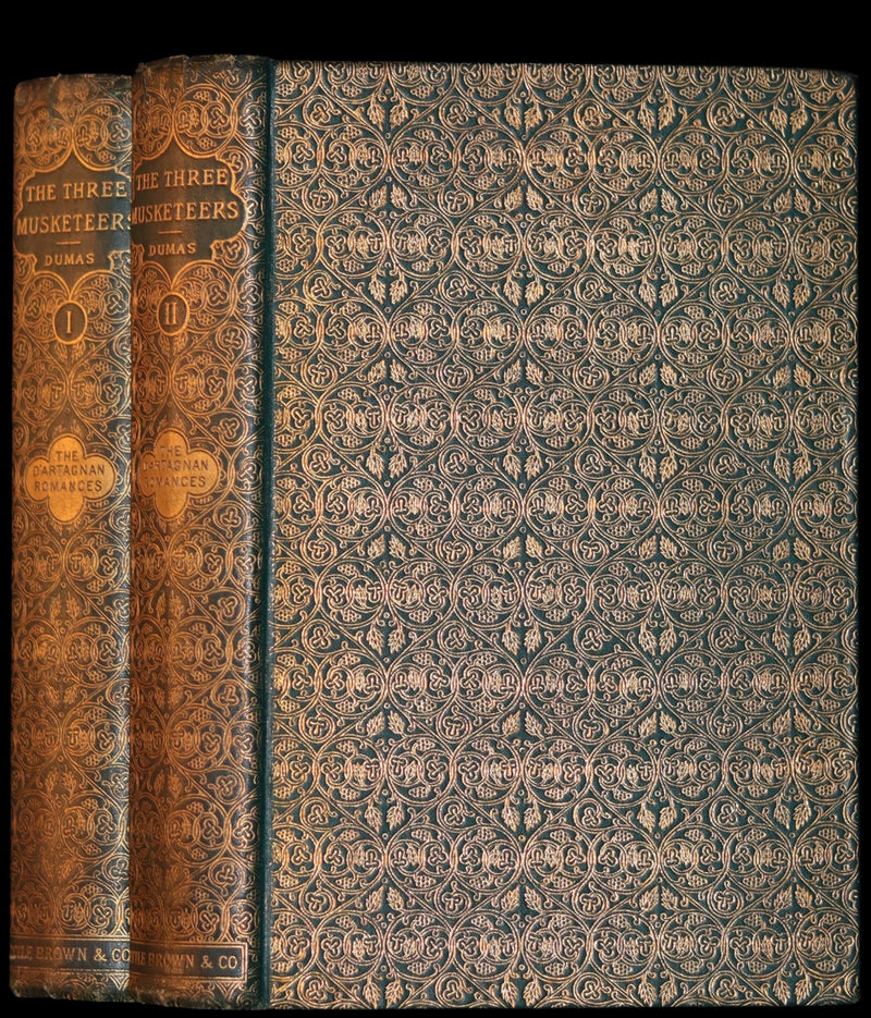 1889 Rare Book set - The Three Musketeers by Alexandre Dumas.