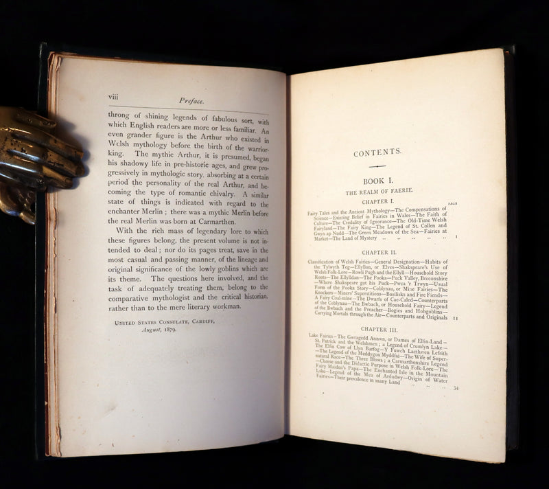1881 Rare First US Edition - BRITISH GOBLINS : Welsh Folk-lore, Fairy Mythology, Legends & Traditions.