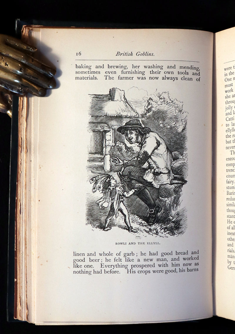 1881 Rare First US Edition - BRITISH GOBLINS : Welsh Folk-lore, Fairy Mythology, Legends & Traditions.