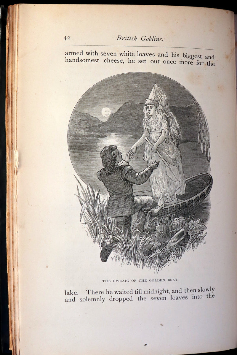 1881 Rare First US Edition - BRITISH GOBLINS : Welsh Folk-lore, Fairy Mythology, Legends & Traditions.