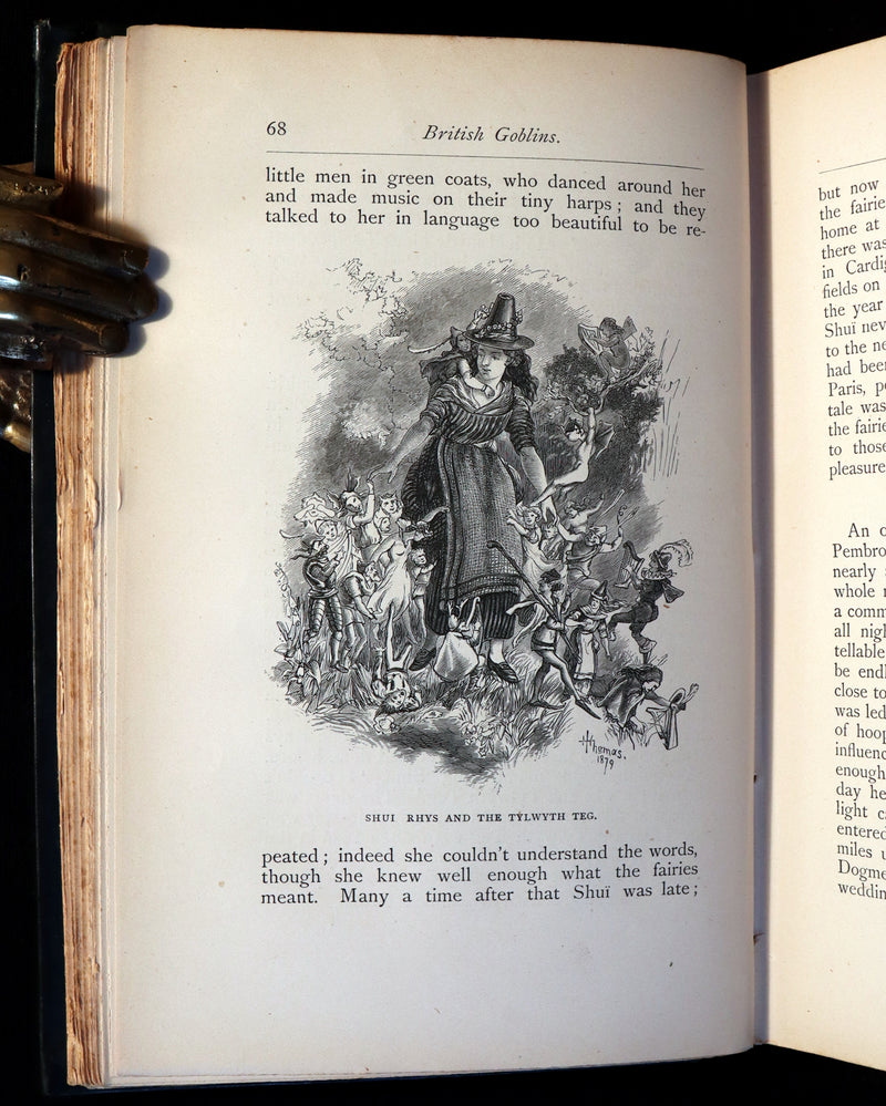 1881 Rare First US Edition - BRITISH GOBLINS : Welsh Folk-lore, Fairy Mythology, Legends & Traditions.